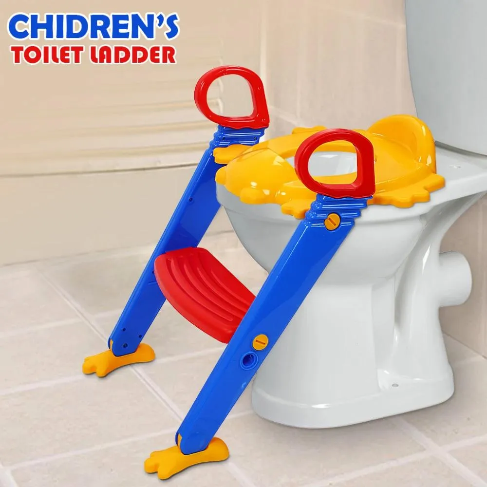 3 in 1 Kids / Toddler Potty Toilet Seat with Step Stool Ladder (Multicolour)