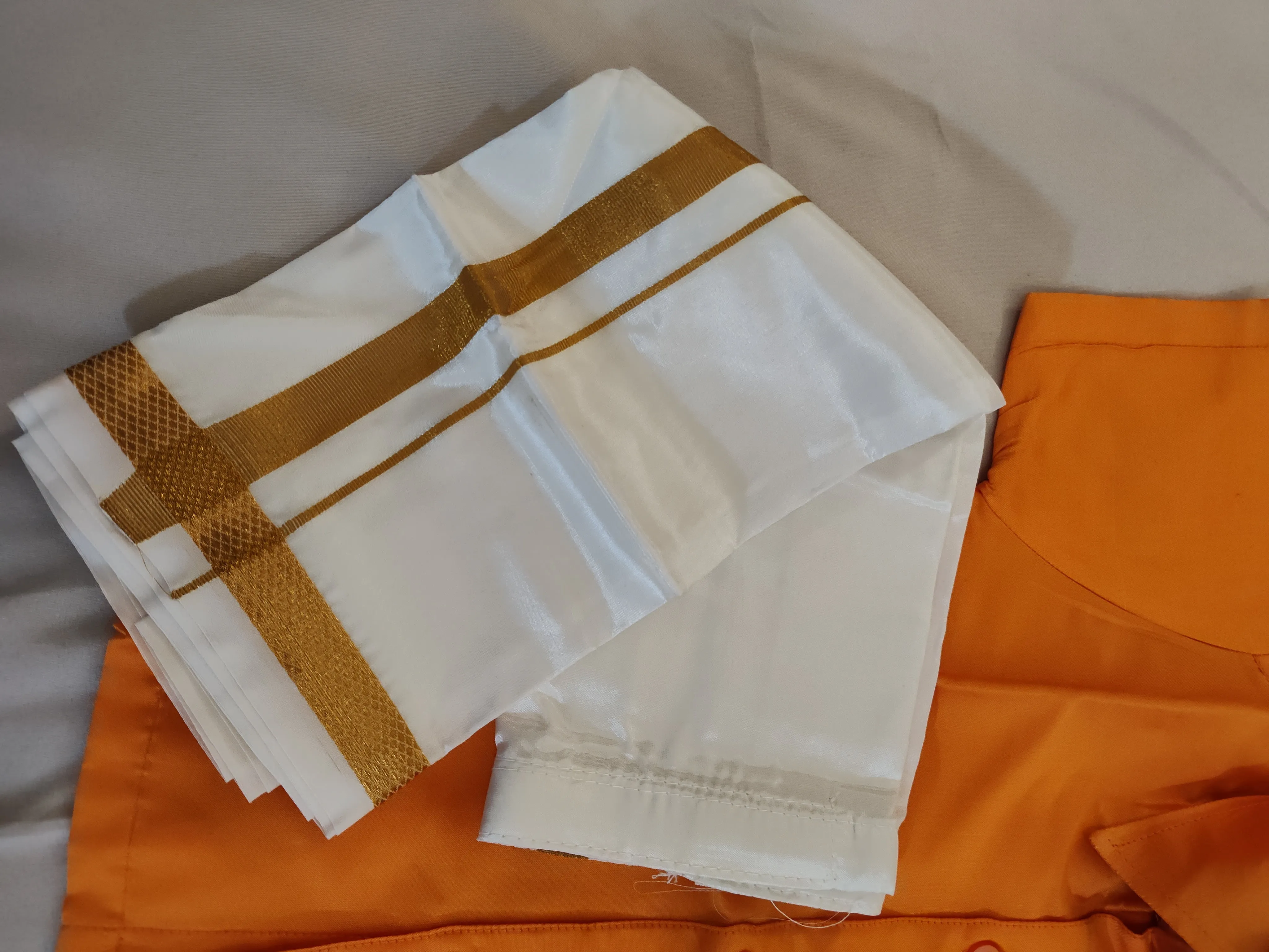 Alluring Yellow Shirt With Dhoti For Kids