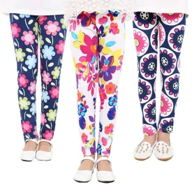 Baby Kids Childrens printing Flower Toddler Classic Leggings girls pants Girls legging 2-14Ybaby girl leggings