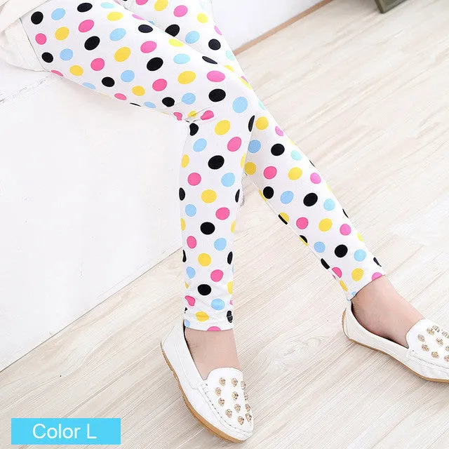 Baby Kids Childrens printing Flower Toddler Classic Leggings girls pants Girls legging 2-14Ybaby girl leggings