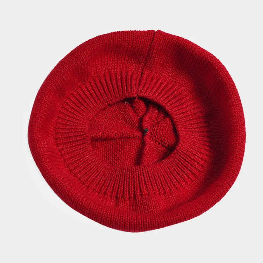 Bonjour Apple Knitted Beret