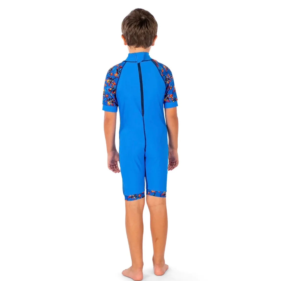 Boys kids Swimsuit Blue Superman