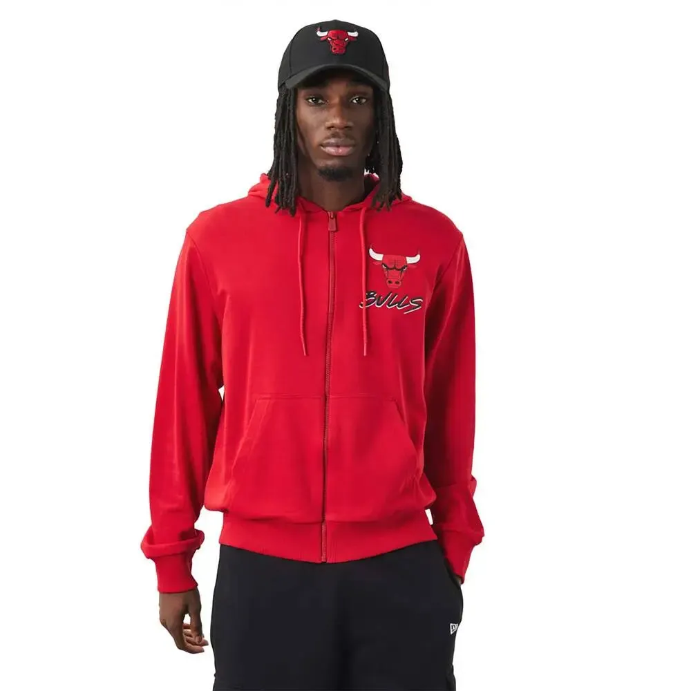 Chicago Bulls Nba Script Red Hoodie