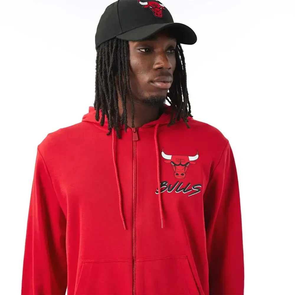 Chicago Bulls Nba Script Red Hoodie