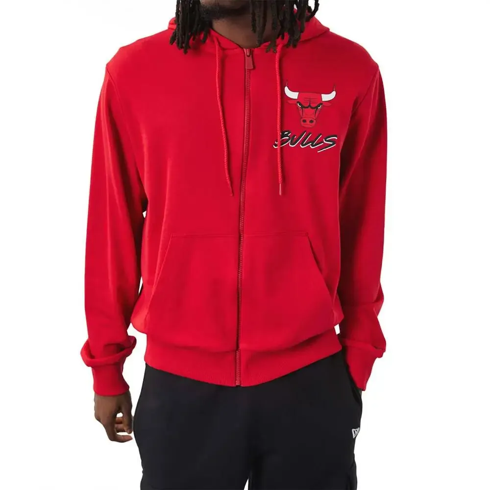 Chicago Bulls Nba Script Red Hoodie