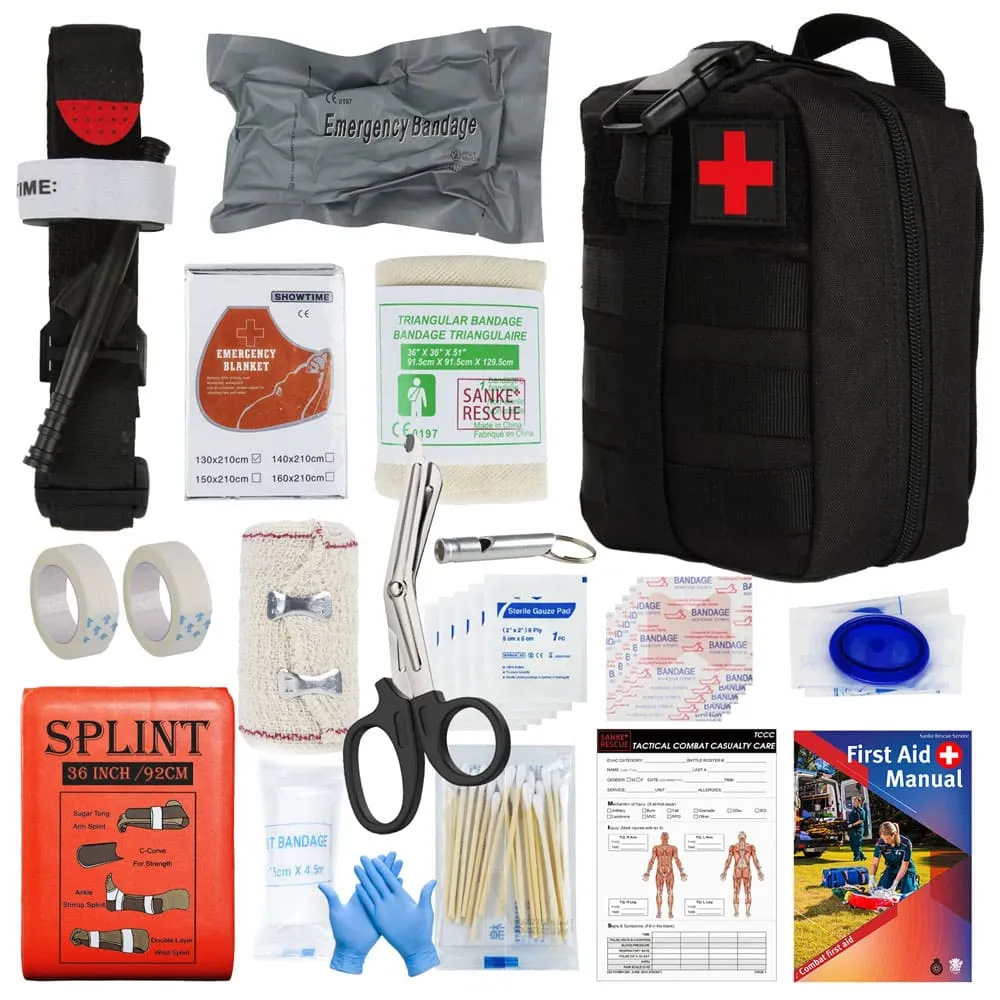 Compact IFAK First Aid Kit - 18 Must Have Survival Items