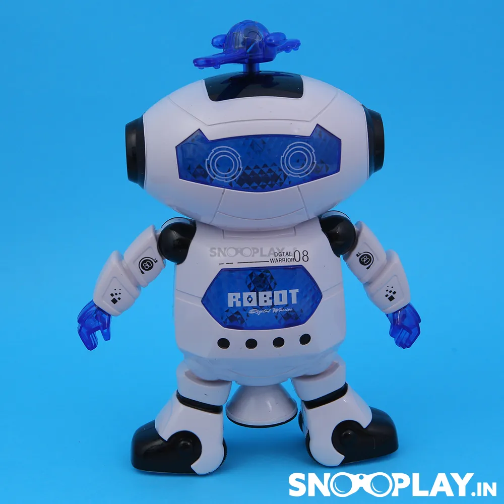 Dancing Robot Musical Toy With Lights For Kids (with 360 Degree Rotation)