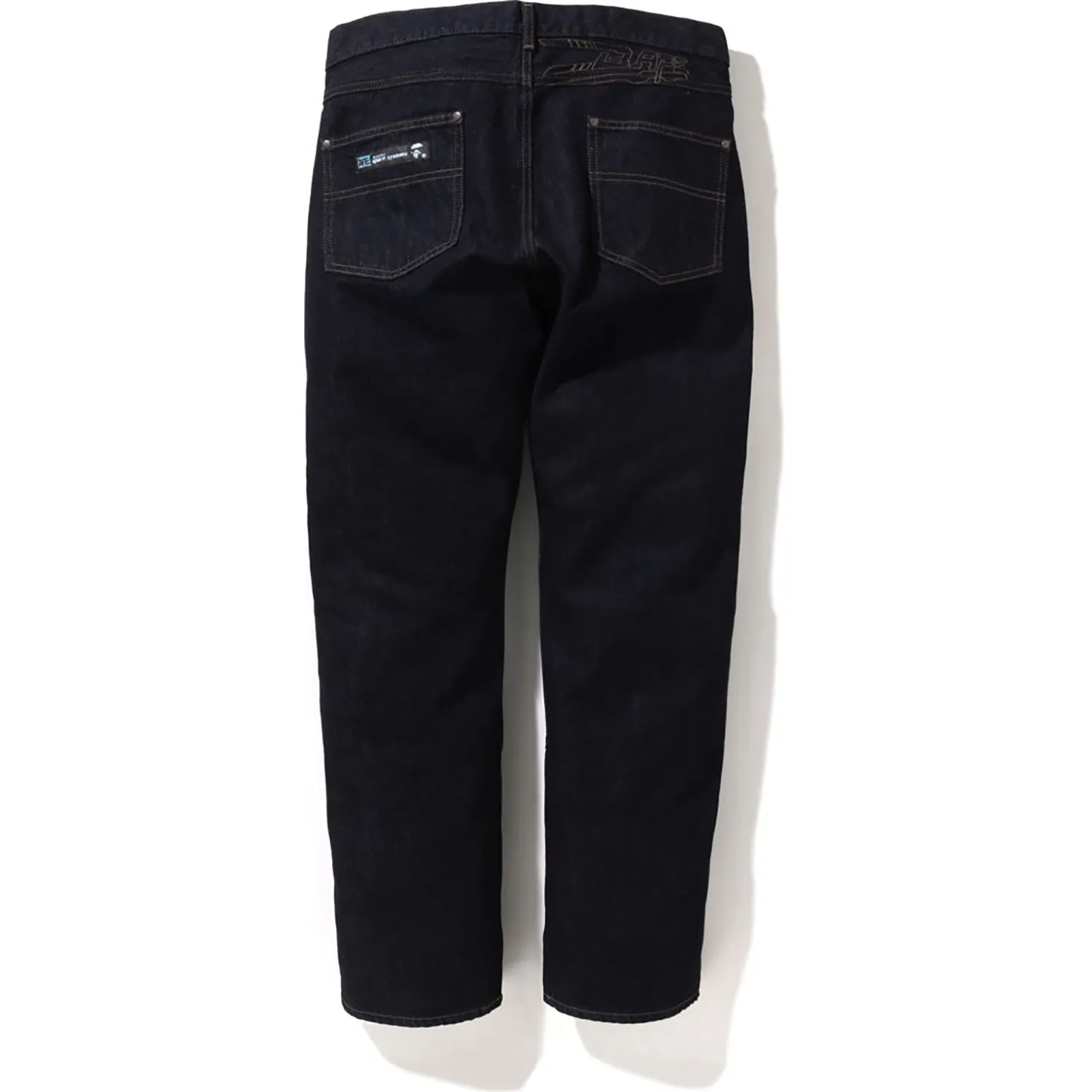 DOUBLE KNEE LOOSE FIT DENIM PANTS MENS