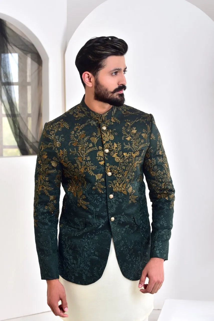 ER PC 2004 Green Copper Prince Coat For Mehndi