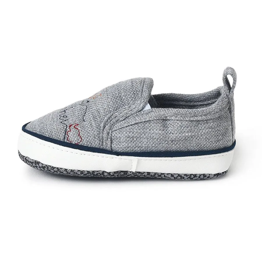 Fave Baby Boy Grey Woven Booties