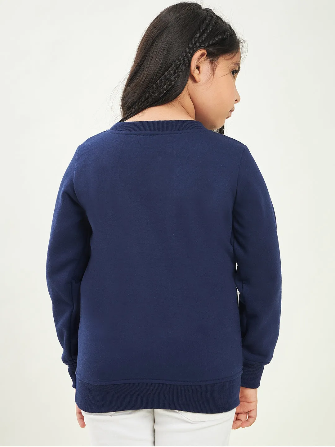 Girls Embellished Fleece Sweatshirt