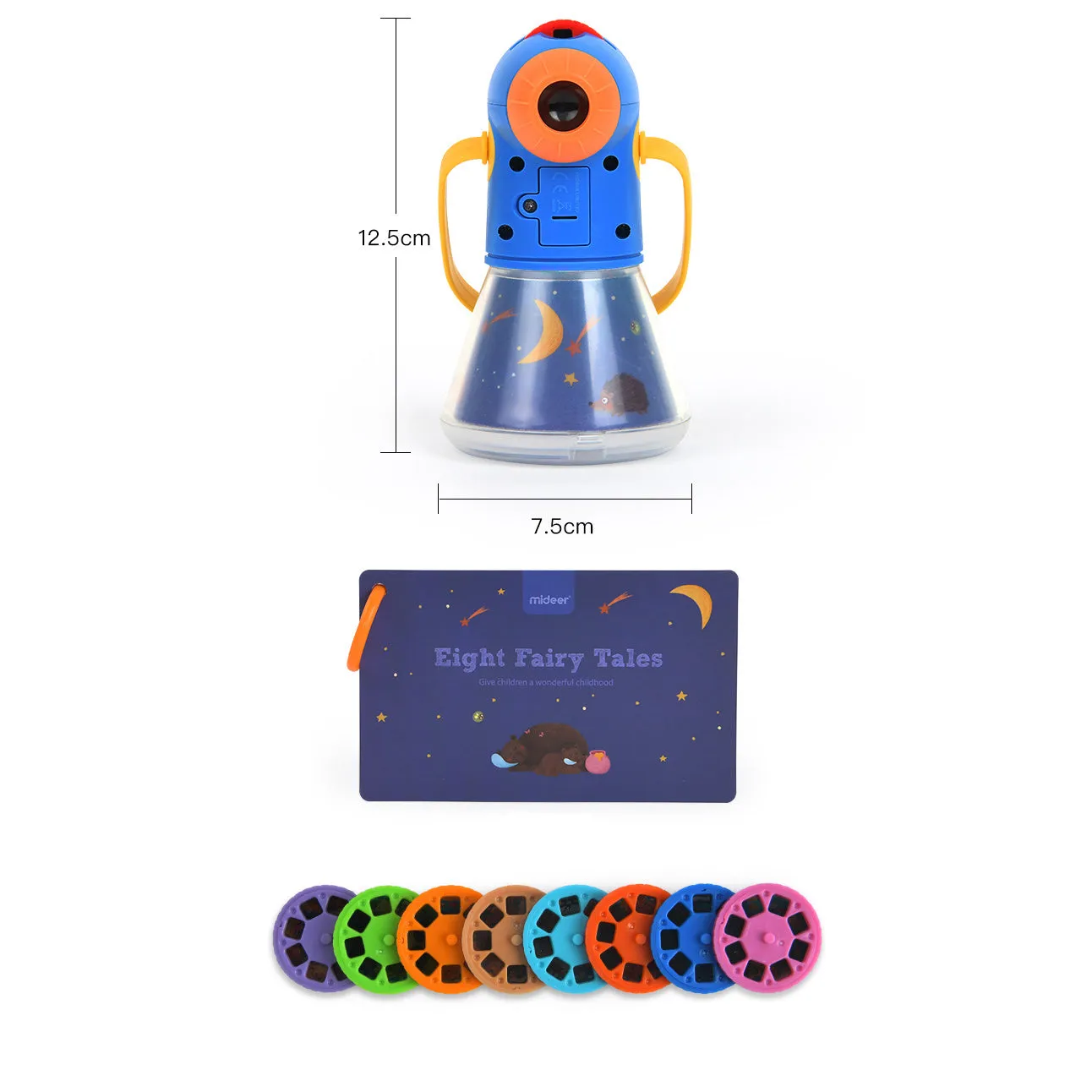 Kids Multifunctional Night Story Projector Light with 8 Story