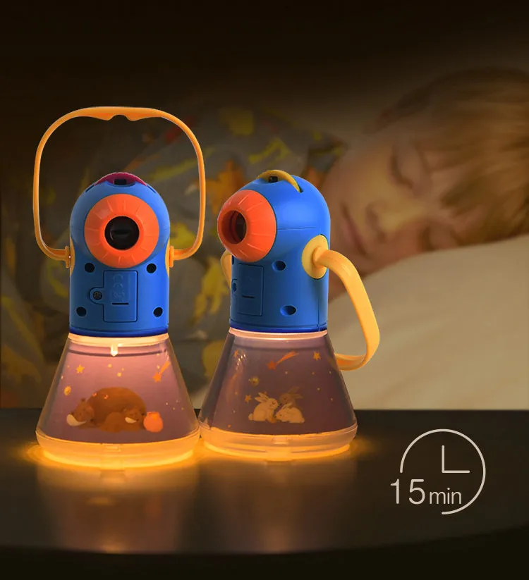 Kids Multifunctional Night Story Projector Light with 8 Story