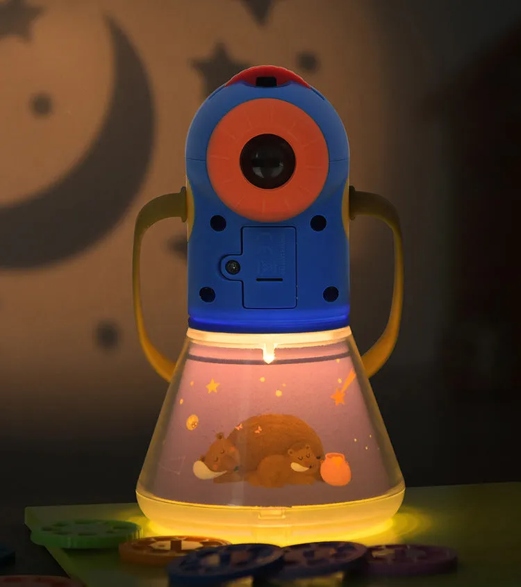 Kids Multifunctional Night Story Projector Light with 8 Story