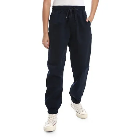 Kids Sweatpants Gabardine - Navy