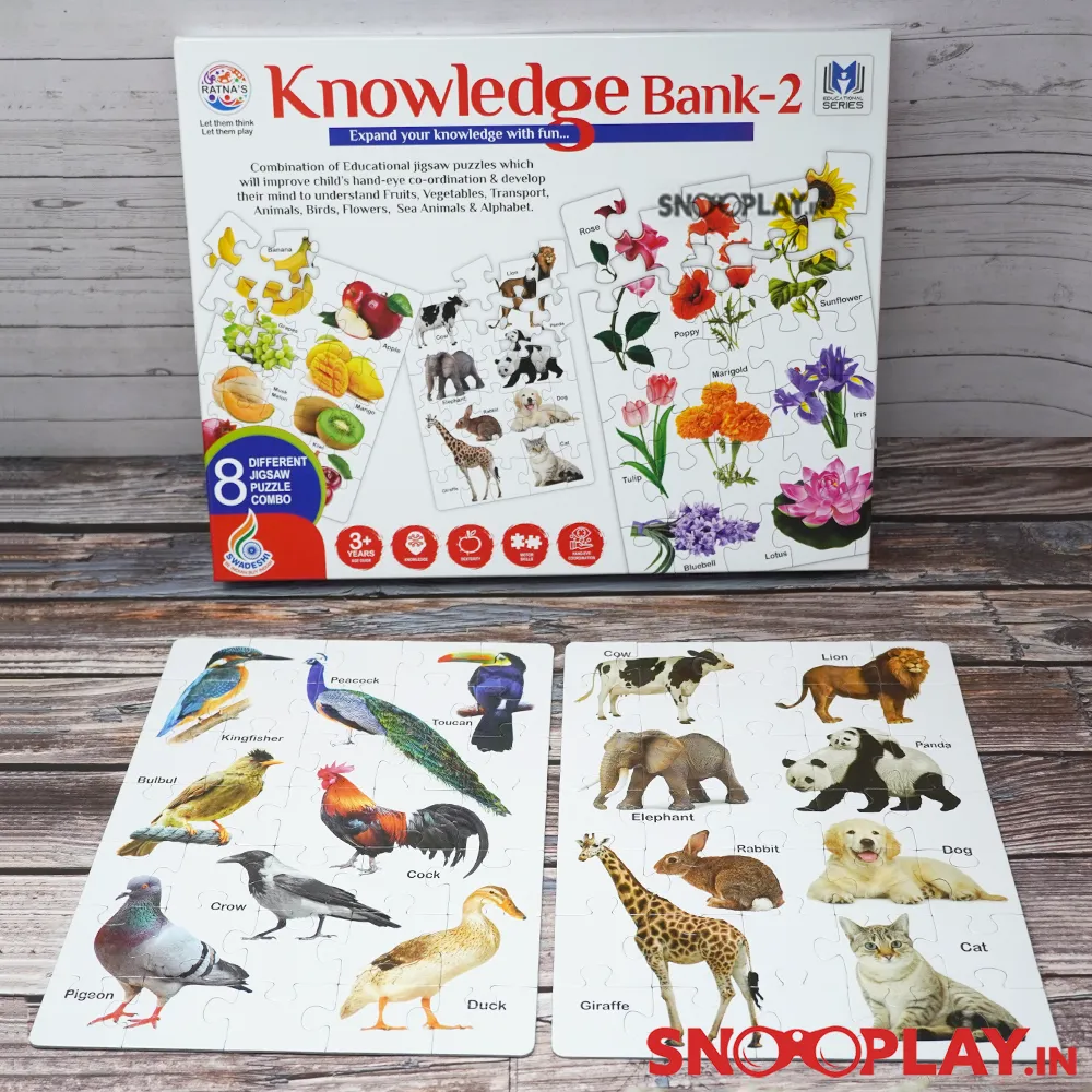 Knowledge Bank (Type 2) Educational Game For Kids