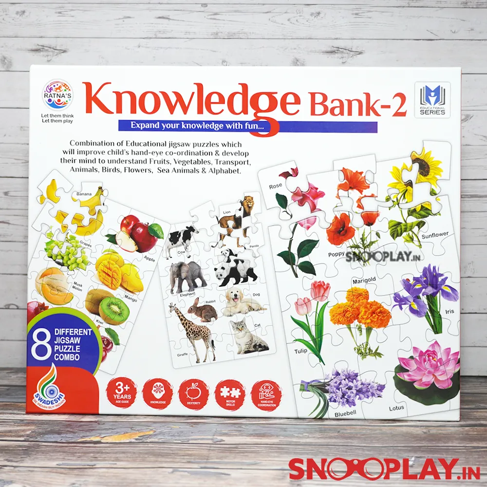 Knowledge Bank (Type 2) Educational Game For Kids