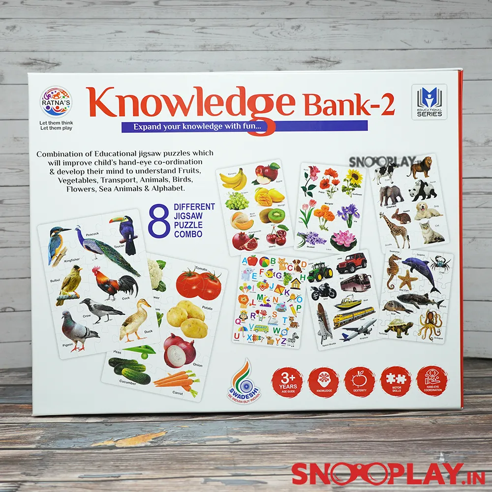 Knowledge Bank (Type 2) Educational Game For Kids