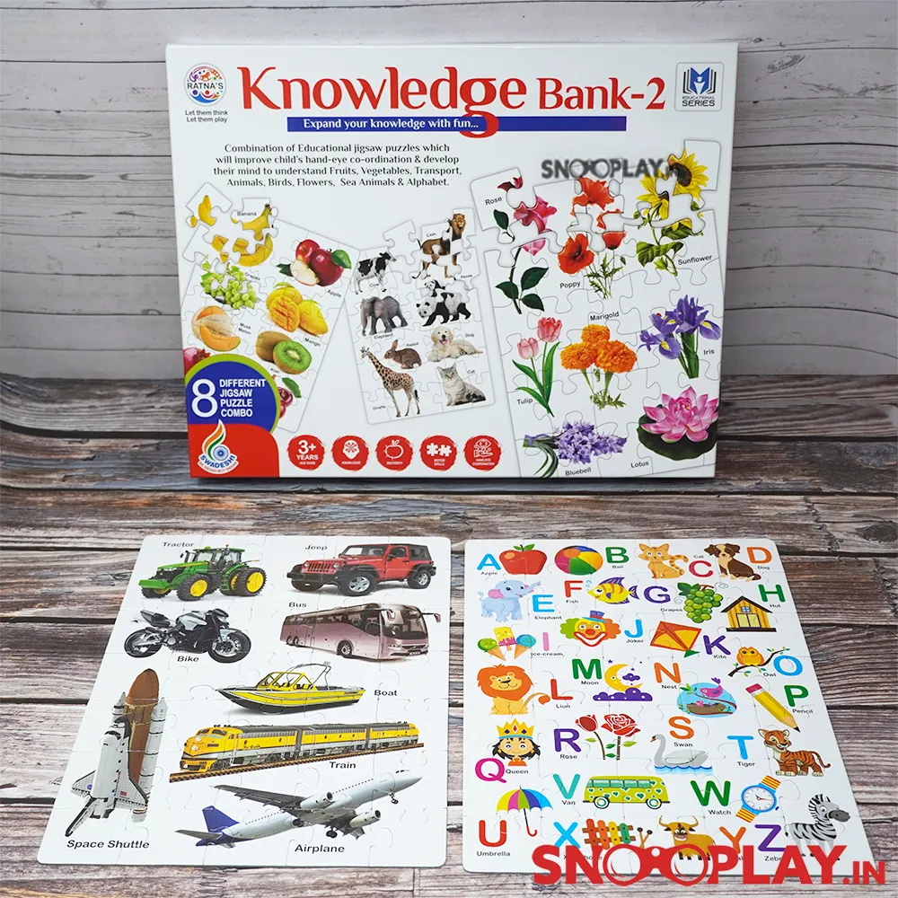 Knowledge Bank (Type 2) Educational Game For Kids