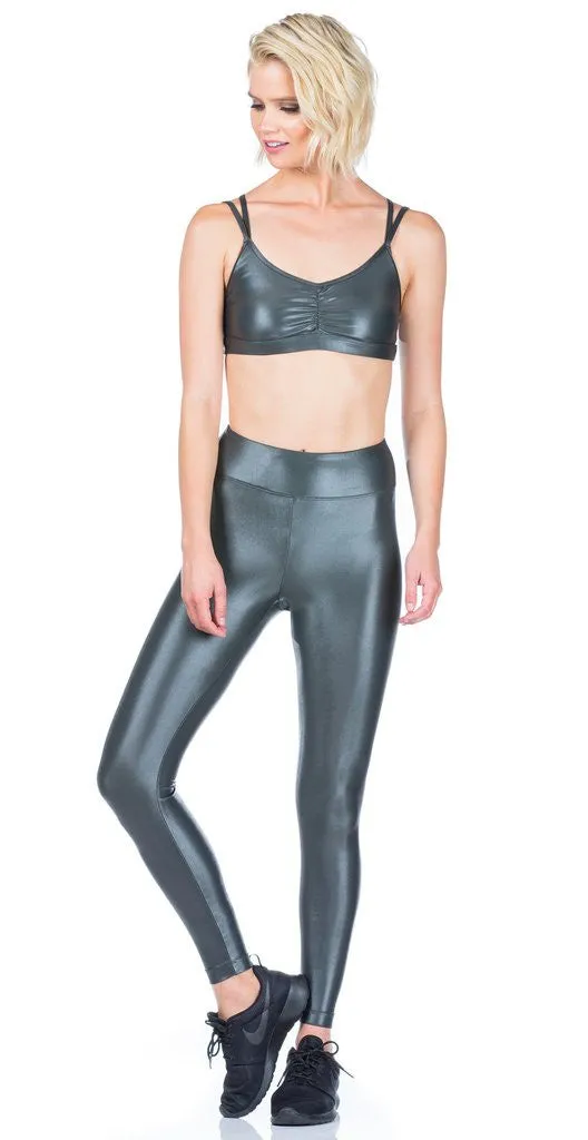 Koral - Lustrous High Rise Legging Gunmetal