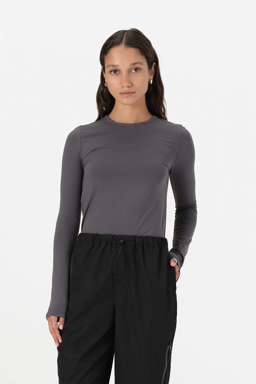 Logan Long Sleeve Top Slate