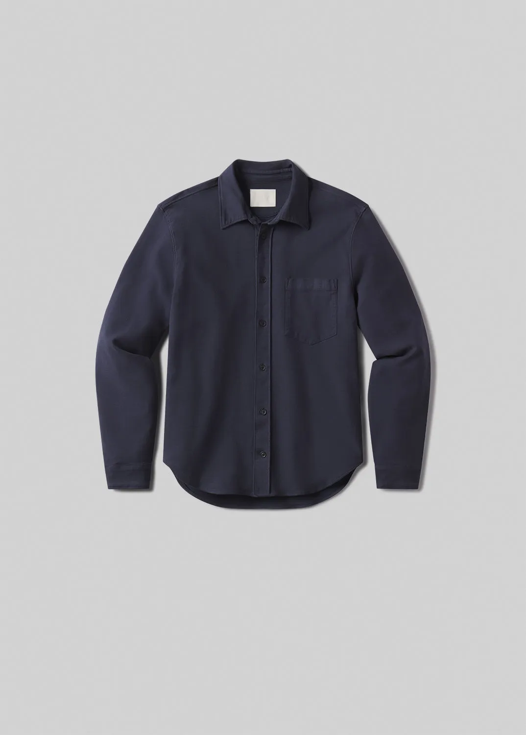 Luca Bucket Dye Shirt French Terry in Night Flight