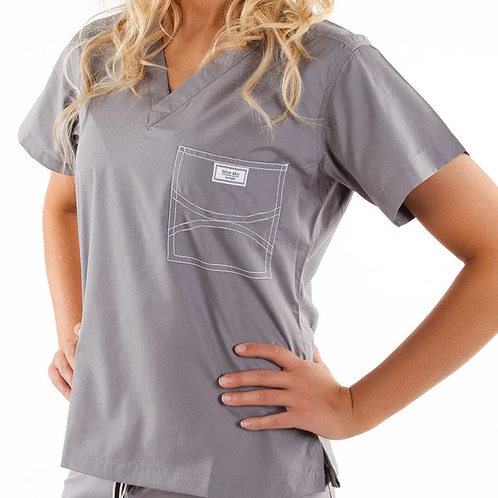 Medium Womens Long Shelby Scrub Tops