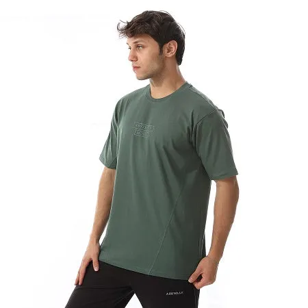 Men's Cotton T-Shirt - Casual and Comfortable - Dark Green