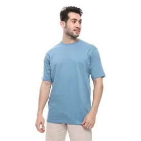 Men's Cotton T-Shirt - Casual and Comfortable - Denim Blue