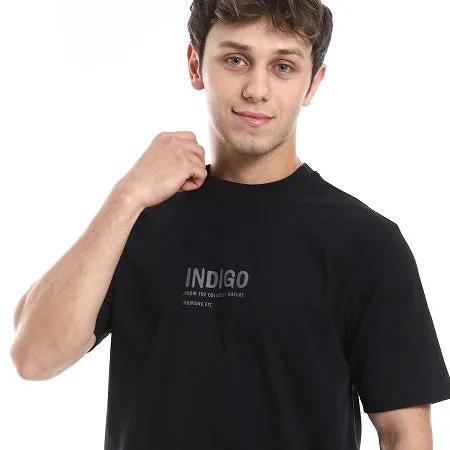 Men's Cotton T-Shirt - Classic and Comfortable Casual Tee - Black