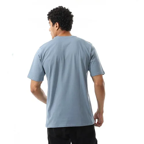 Men's Cotton T-Shirt - Classic and Comfortable Casual Tee - Light Blue