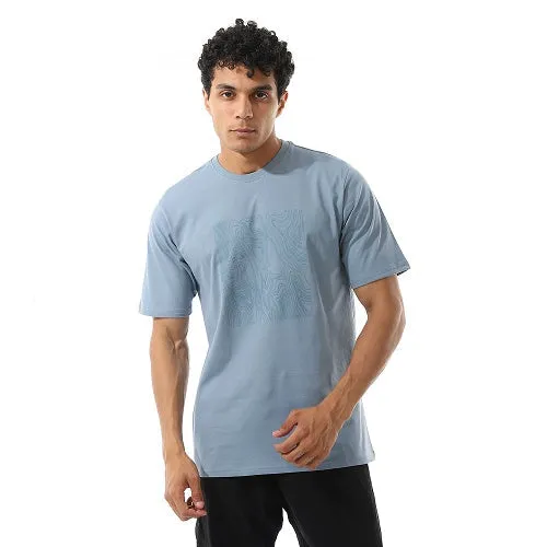 Men's Cotton T-Shirt - Classic and Comfortable Casual Tee - Light Blue