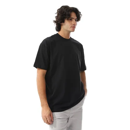 Men's Cotton T-Shirt over size- Casual and Comfortable  - Black