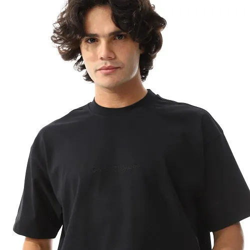 Men's Cotton T-Shirt over size- Casual and Comfortable  - Black