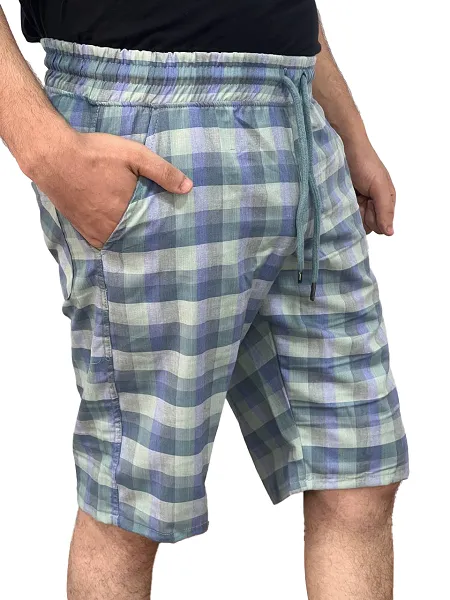 Men's Soft Check Short Comfy and Stylish - Ganzari