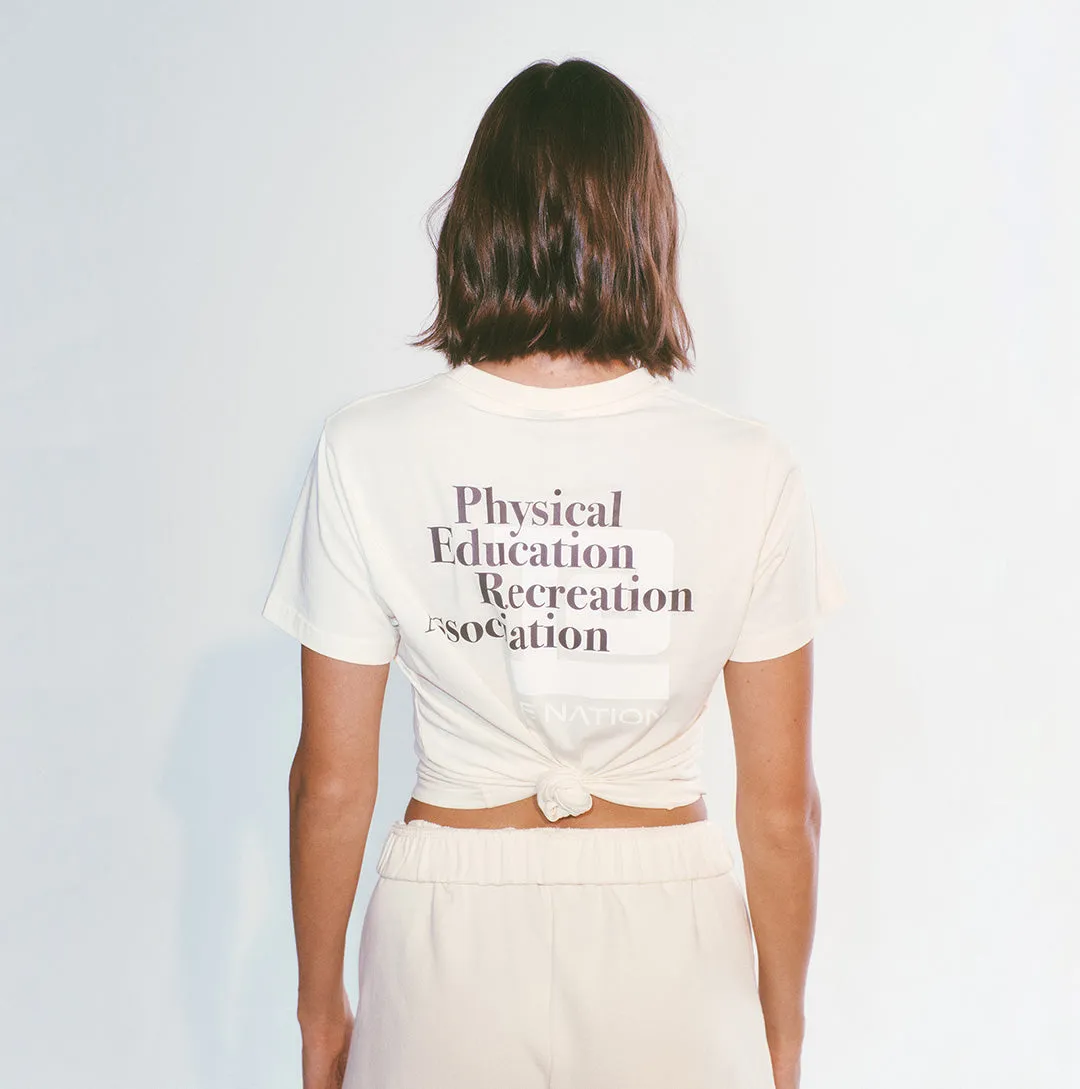 PE NATION - Medley SS Tee - Whisper White