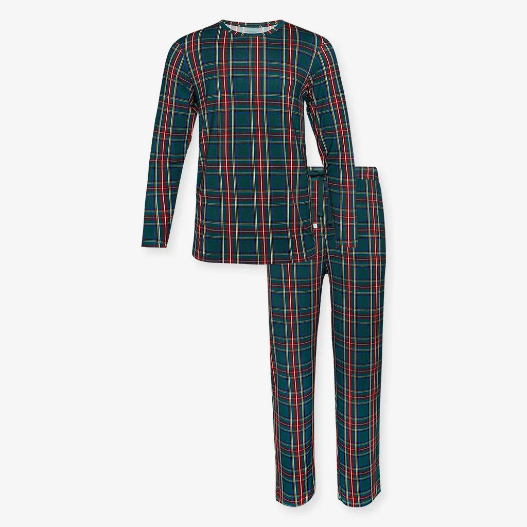 Posh Peanut ~ Men Long Sleeve Pajama Set ~ Tartan Plaid