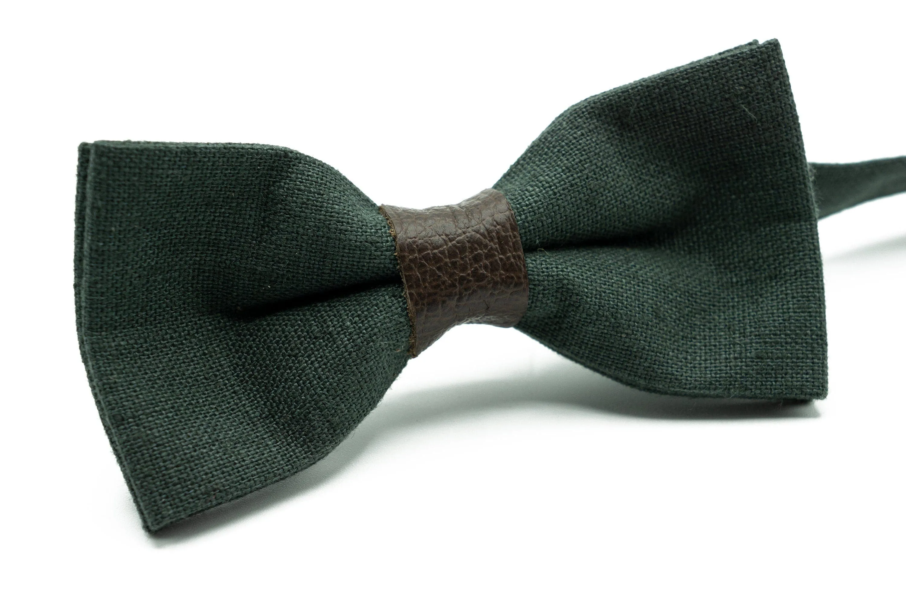 Ring Bearer Baby Bow Tie & Suspenders - Hunter Green, Wedding Essentials for Men, Boys, Kids