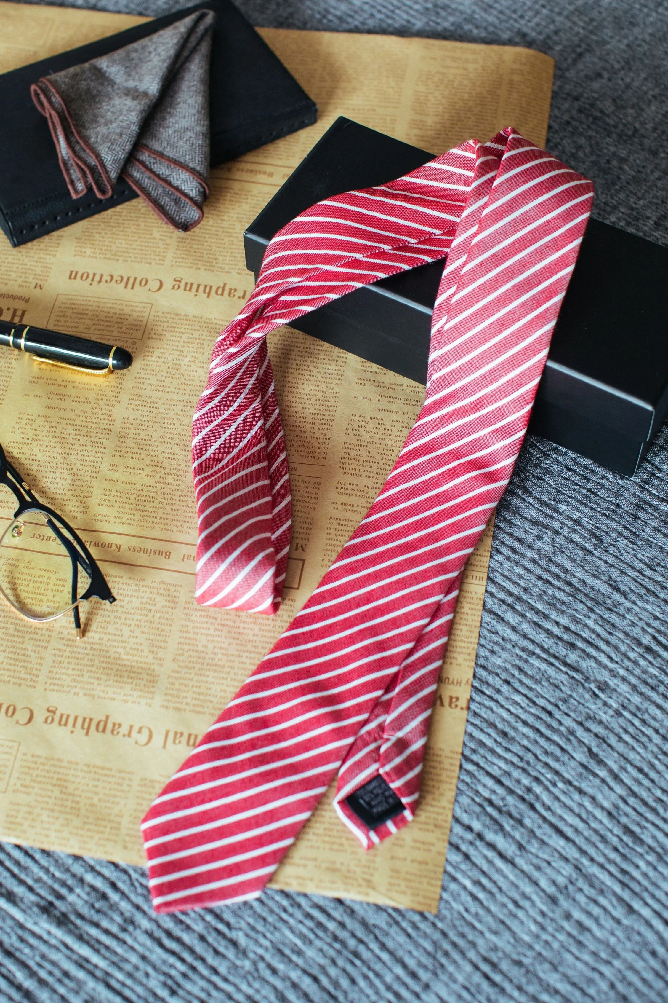 Simple Being Striped Pattern Neckties