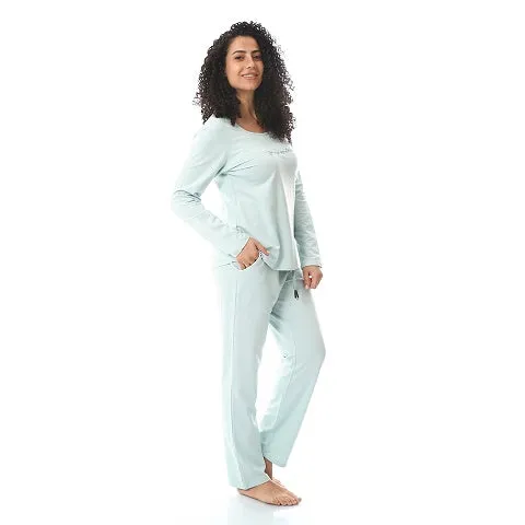 Soft Cotton Women's Activewear Set - Mint