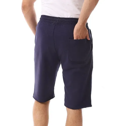 Stylish Printed Men's Shorts - Comfortable And Trendy - Navy Blue