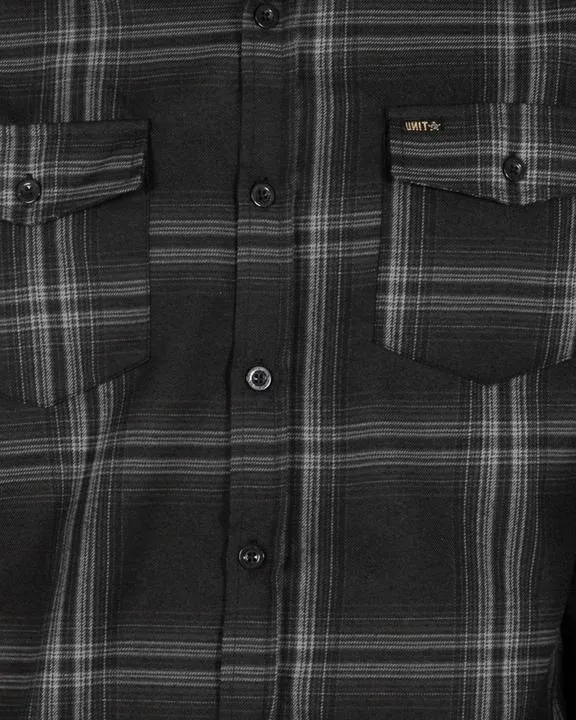 Unit Mens Newtown Flannel Black