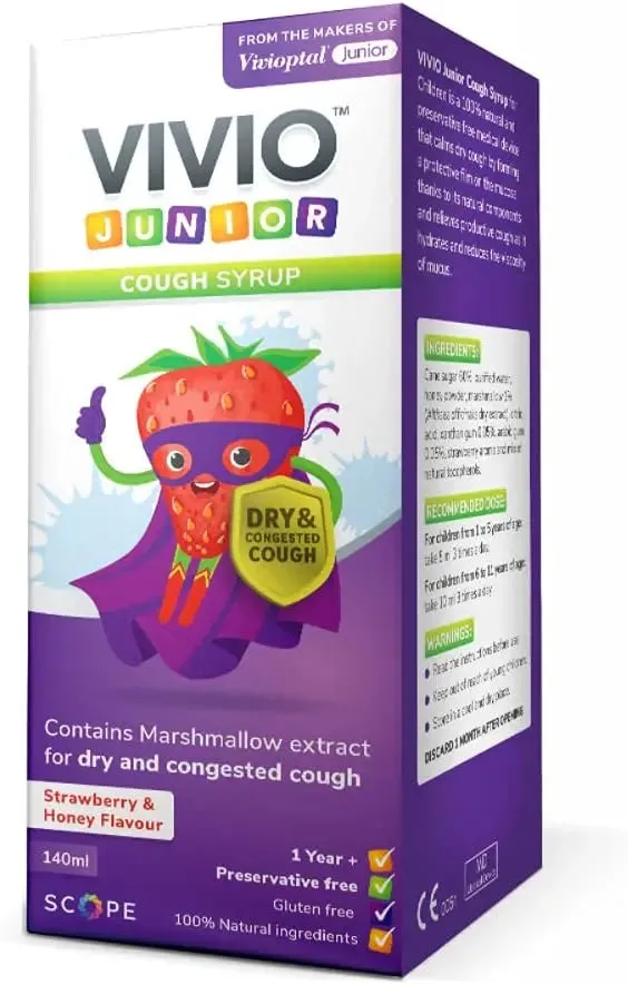 Vivio Junior Cough Syrup for kids- 140ml