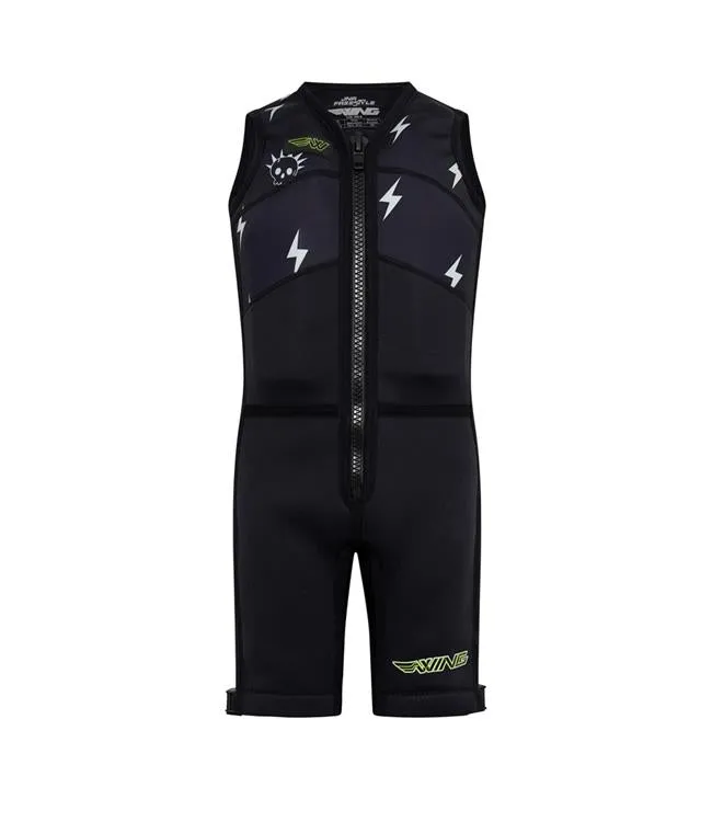 Wing Freestyle Boys Buoyancy Suit (2025) - Black