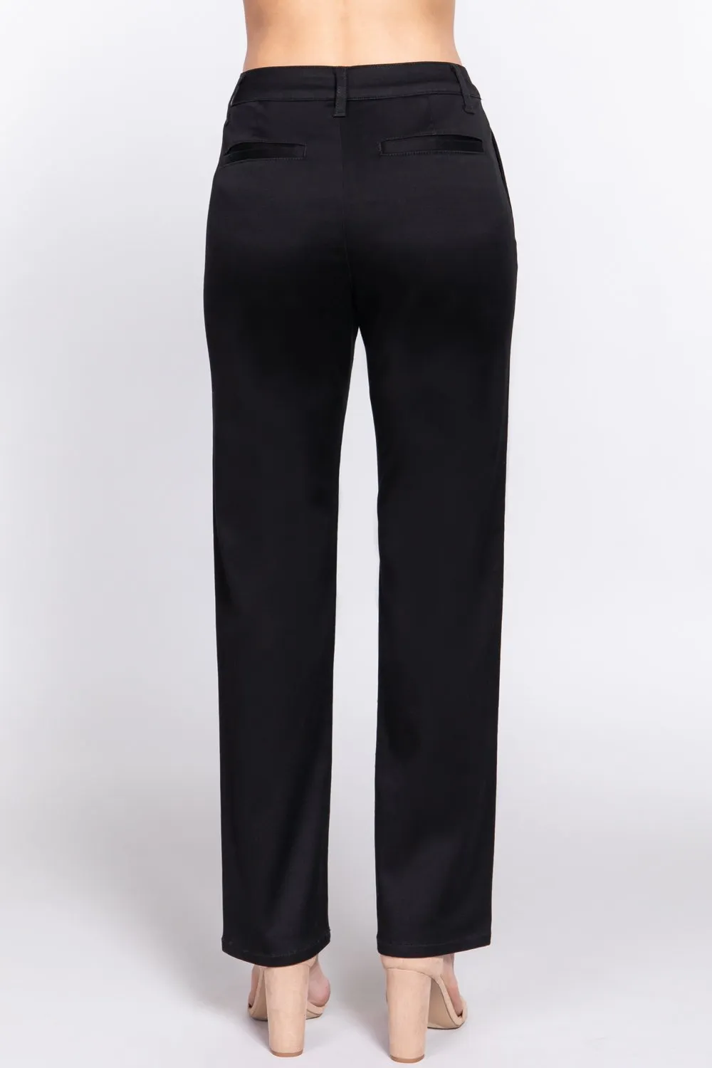 Women's Straight fit twill long pants