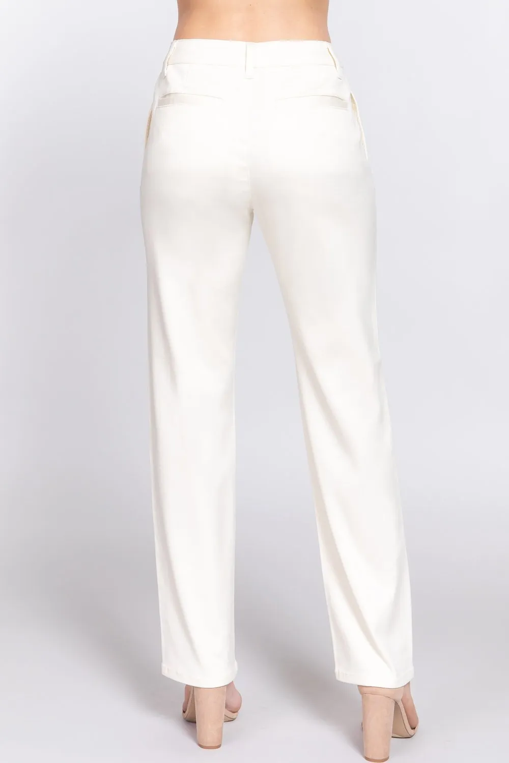 Women's Straight fit twill long pants