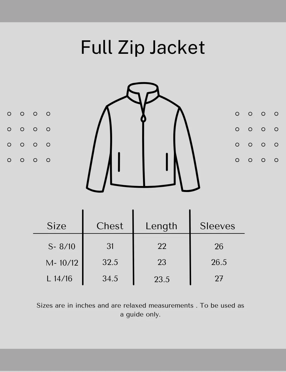 Zip jacket- Charcoal